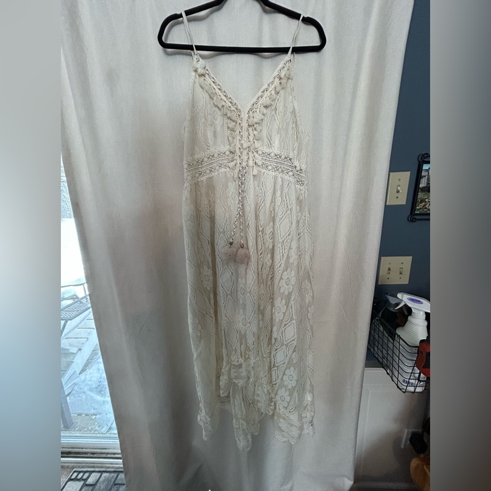 Cupshe Cream Lace Dress